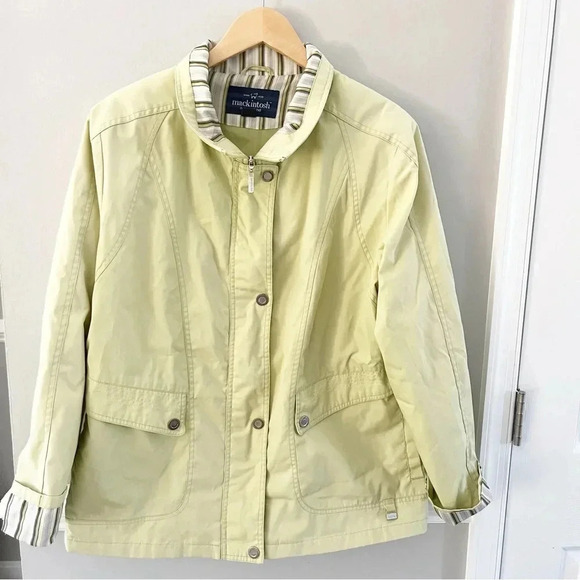 Mackintosh New England Rain Coat Jacket Green Windbreaker Size PL - Picture 2 of 6